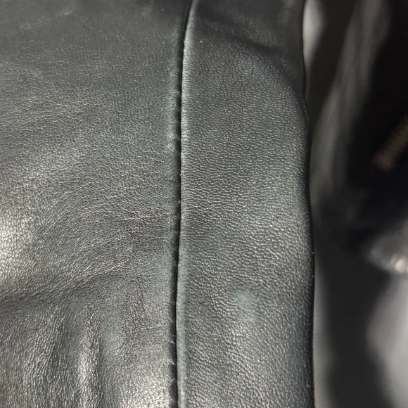 Allsaints Dalby Lamb Leather Moto Jacket Women’s Size 2 - Picture 5 of 8